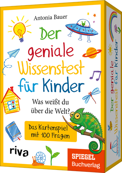 Der geniale Wissenstest für Kinder – Was weißt du über die Welt? - Das Kartenspiel mit 100 Fragen