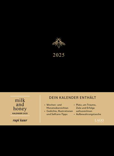 milk and honey – Kalender 2025 - Wochen- und Monatskalender zum Eintragen